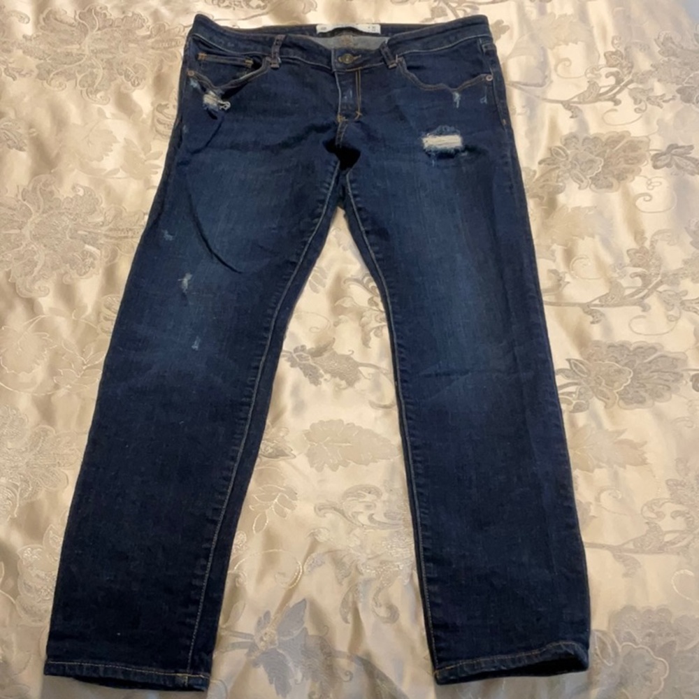 Vintage Abercrombie & Fitch Distressed Dark Jeans 10R/W30-L31